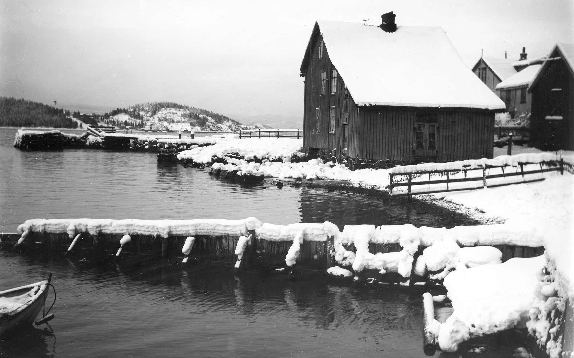 Gammelt historisk bilde av Hamborgstranda