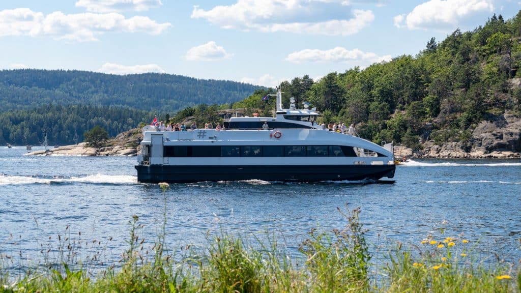 Ferry on the fjord