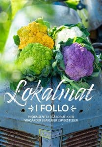 Forsidebilde av en guide til lokalmat i Follo med blomkål på en traktor