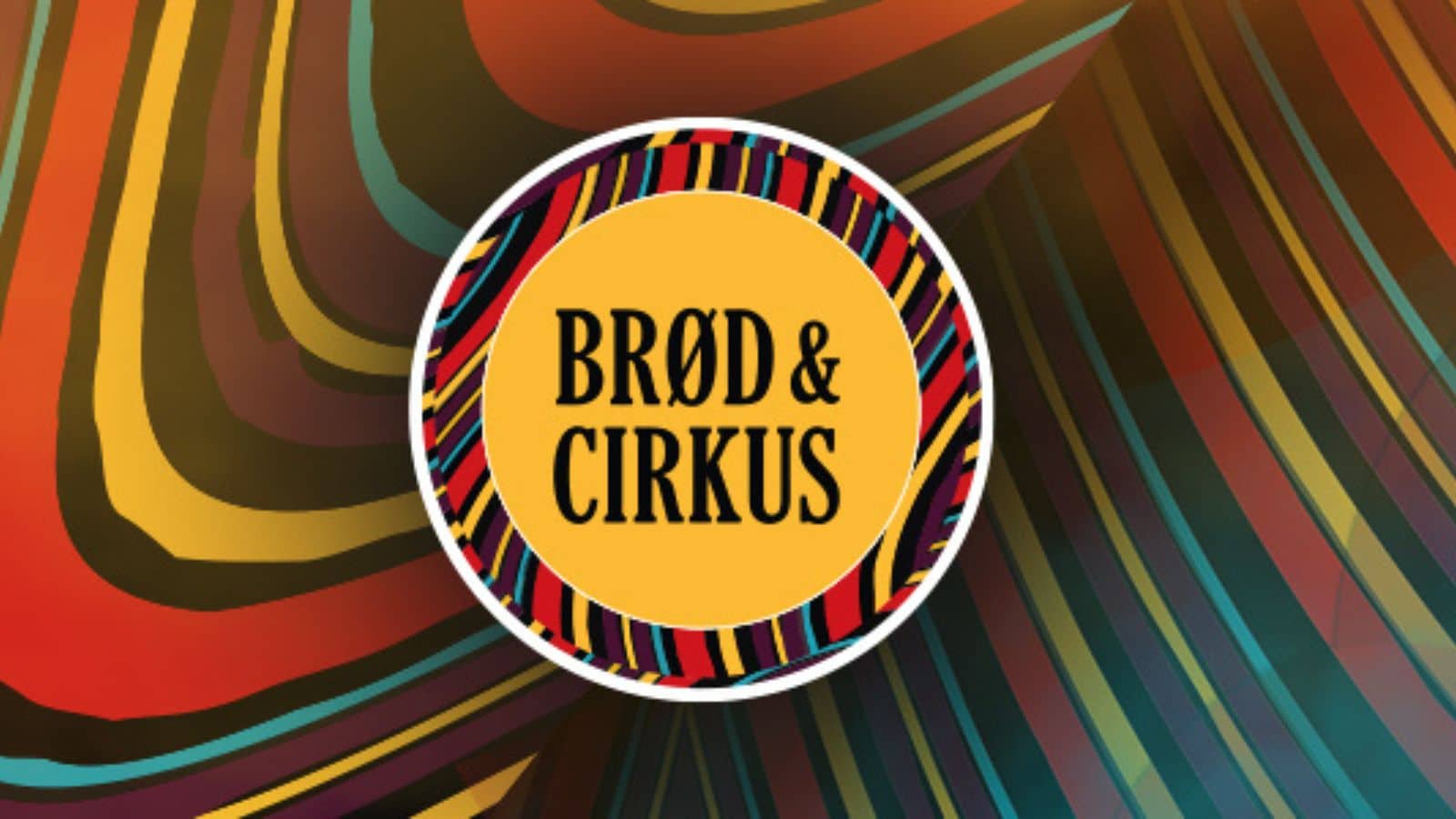 logo i farger med teksten Brød & cirkus