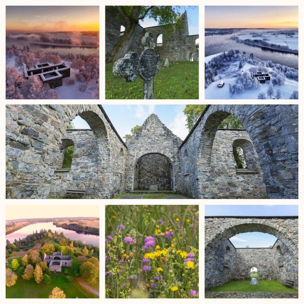 Bildecollage Nes Kirkeruiner