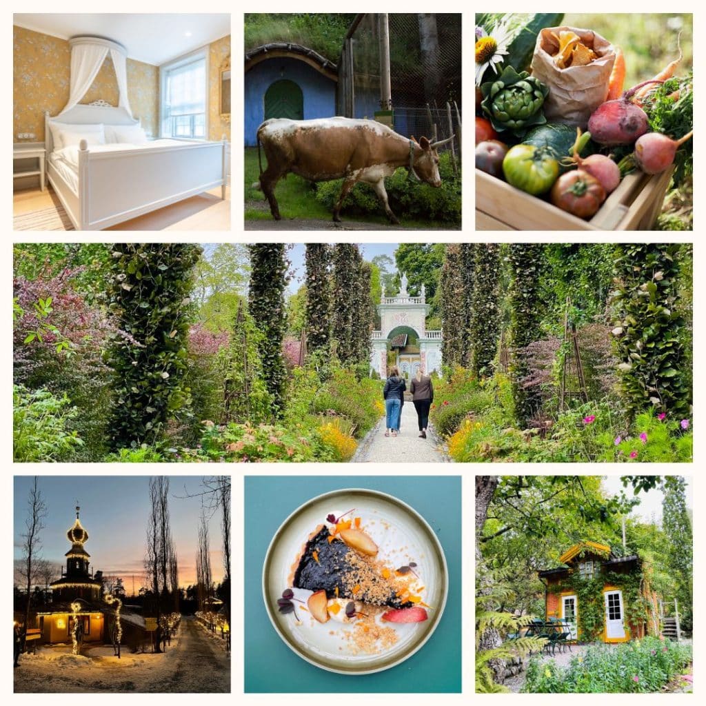 Bildecollage Ramme gård og fjordhotell