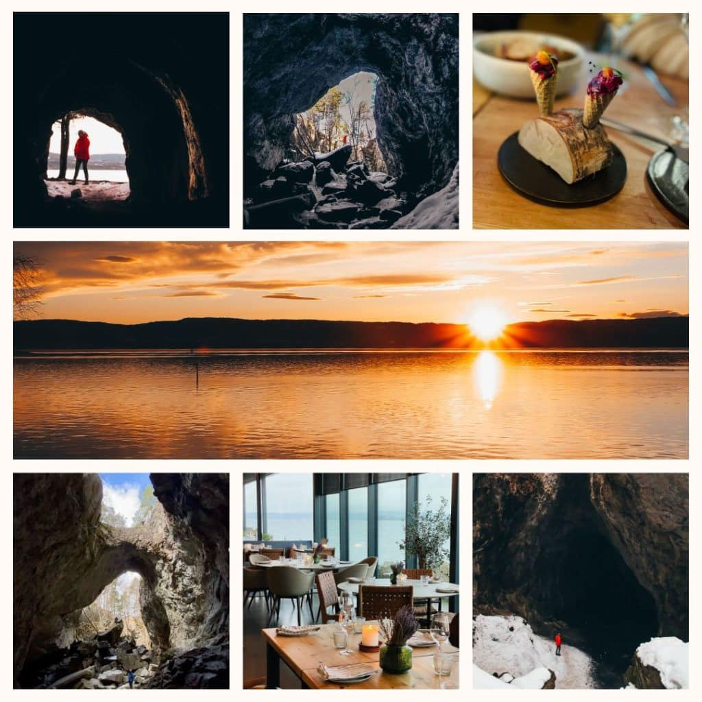 Bildecollage Spro gruvene på Nesodden