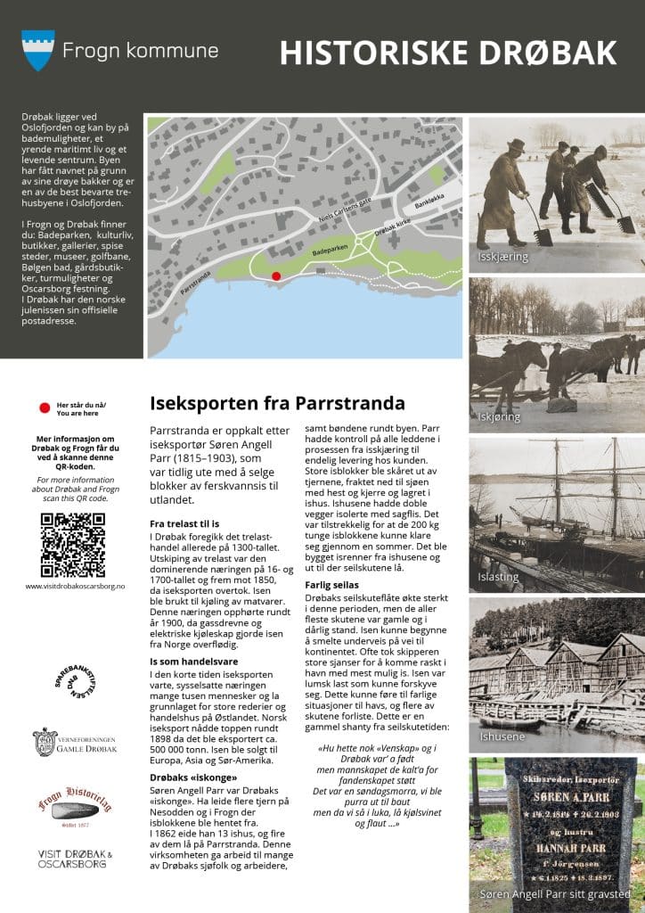 Historiske Drøbak - Iseksporten fra Parrstranda