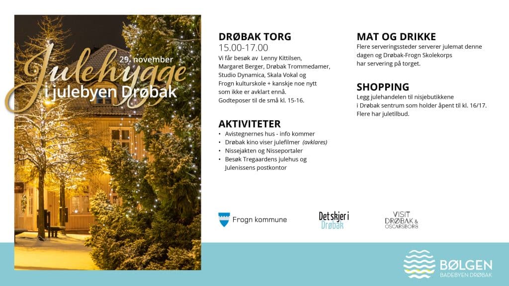 Julehygge på Drøbak torg